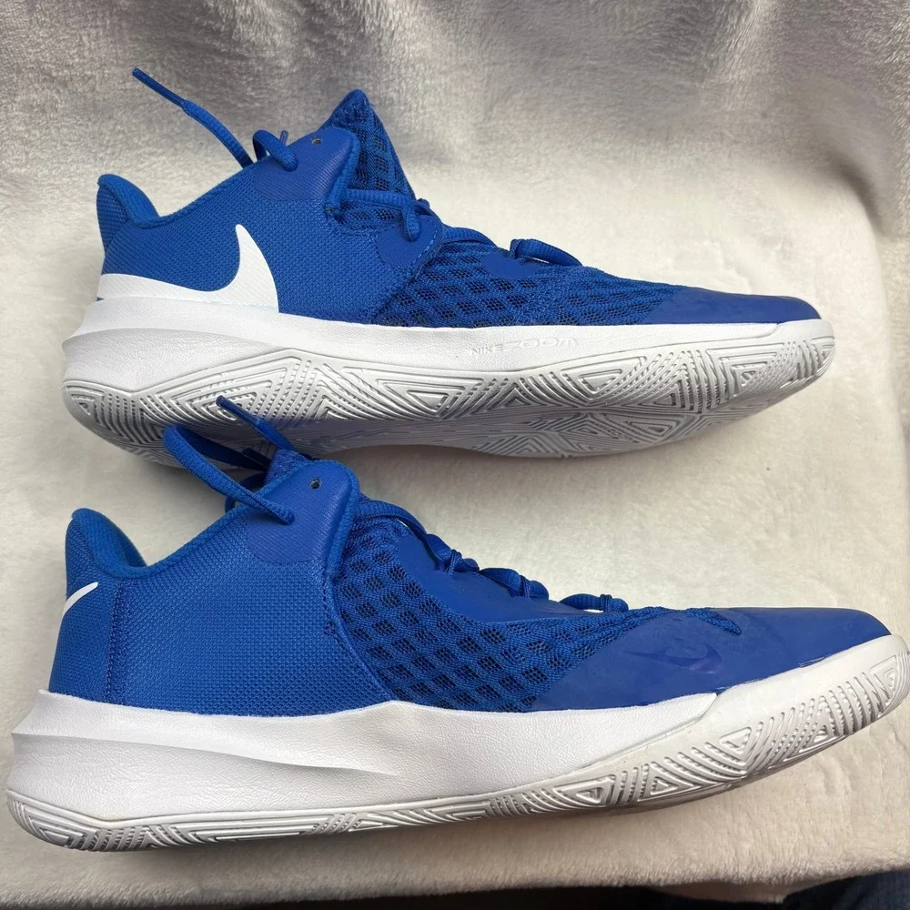 Nike Zoom Hyperspeed Court‎ Royal Blue White Sneakers Shoes Men 7.5 Women 9